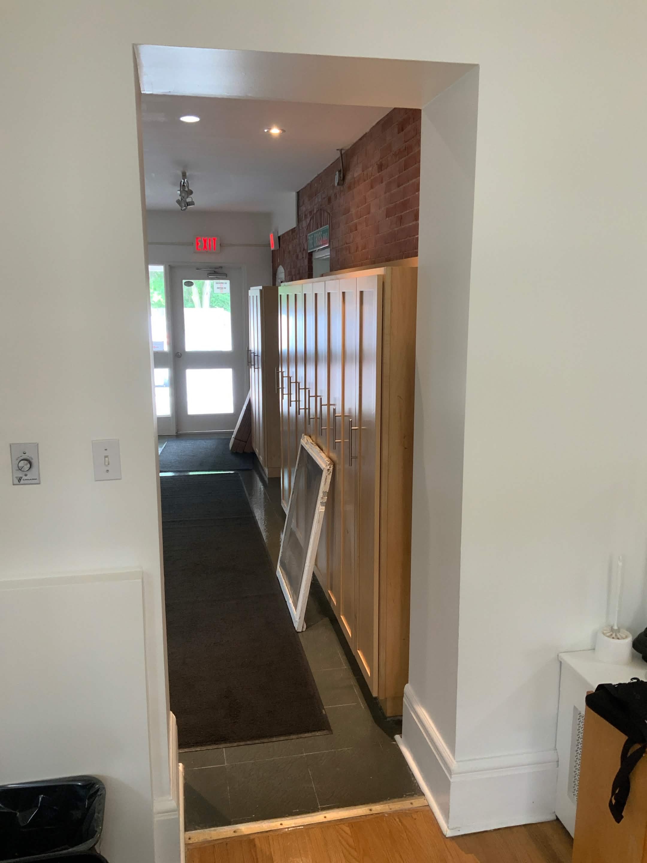 Hollow metal door installation in GTA facility