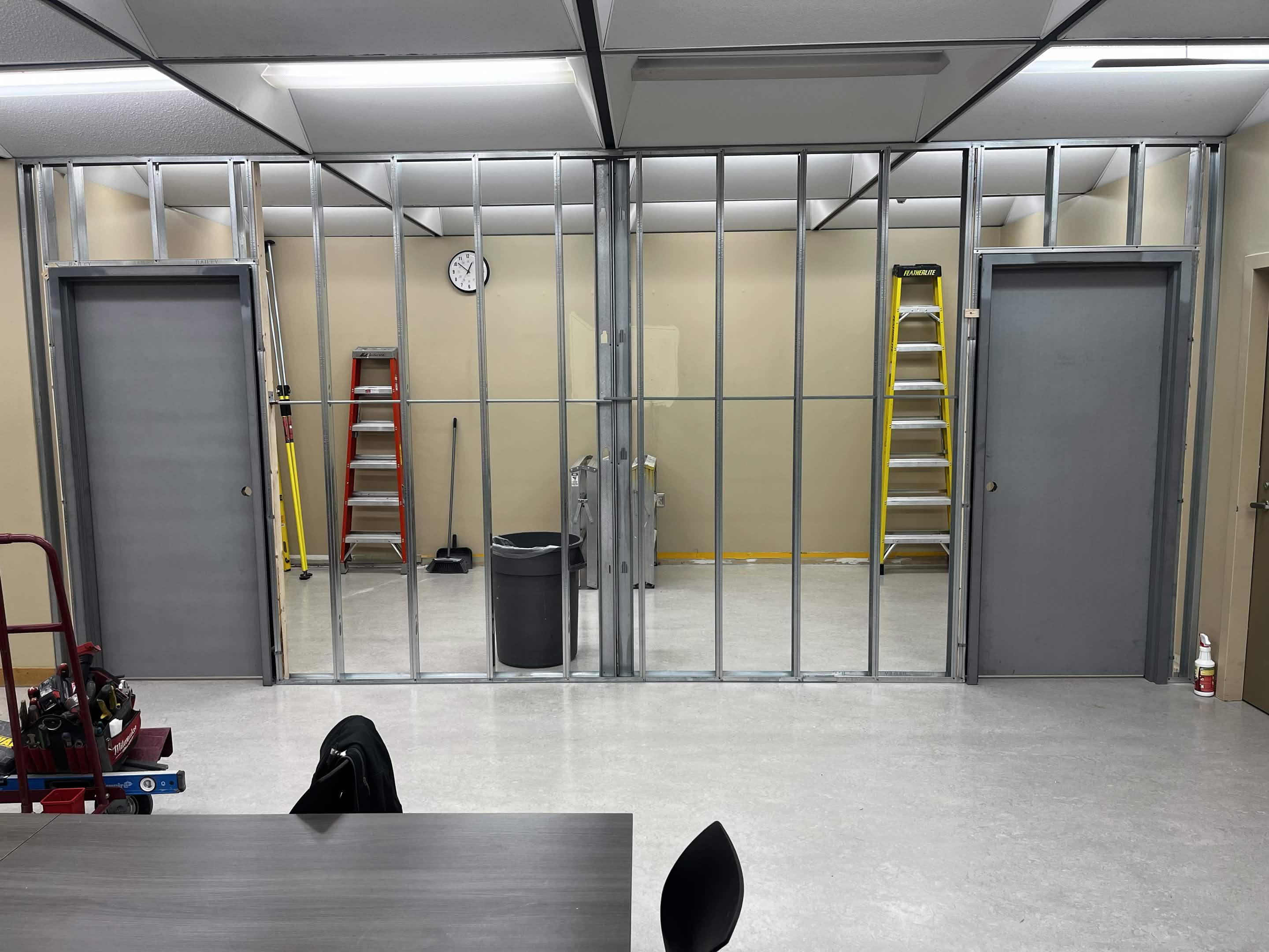 Heavy-duty hollow metal door installation project