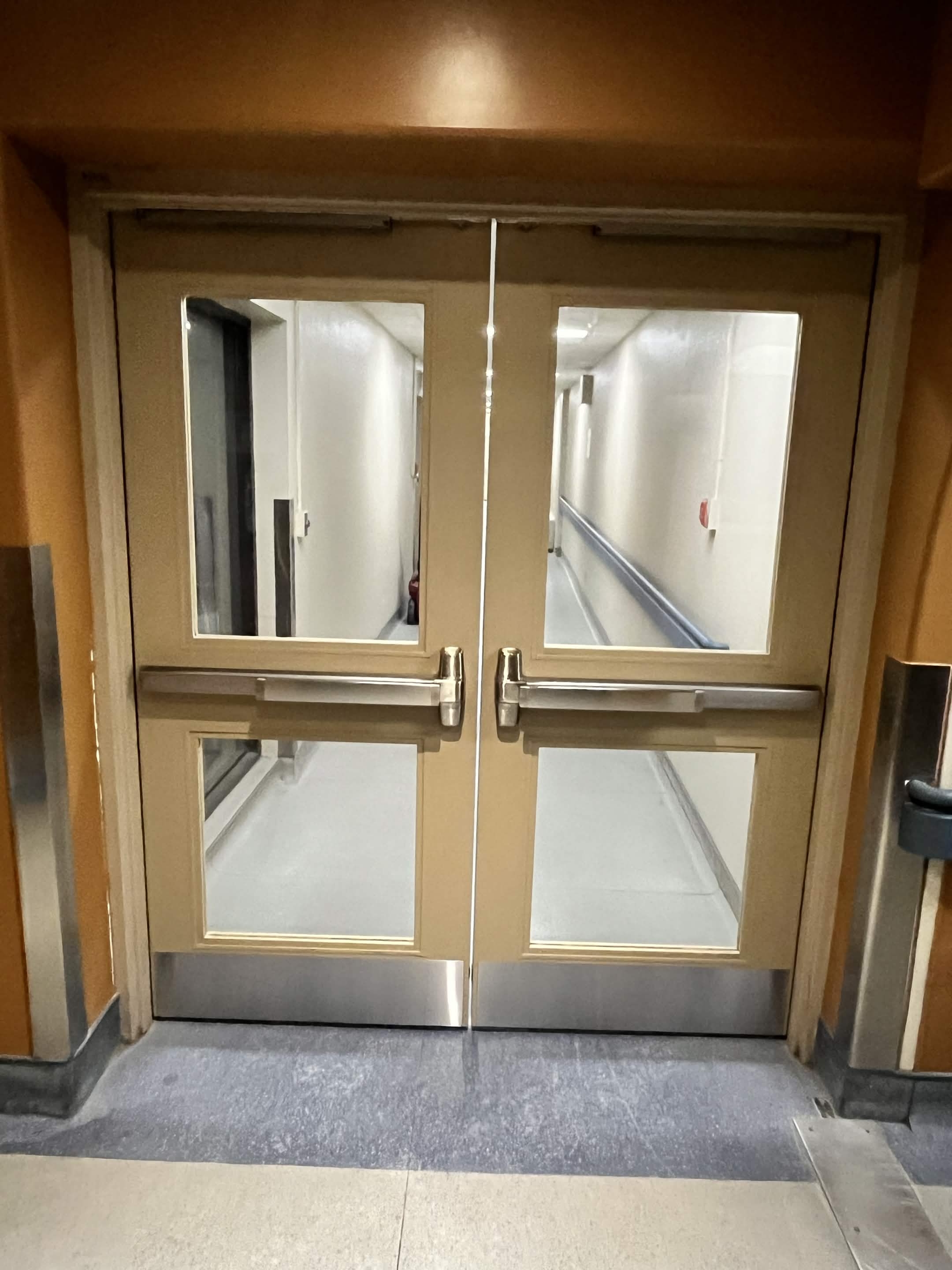 Hollow metal door safety inspection and compliance check